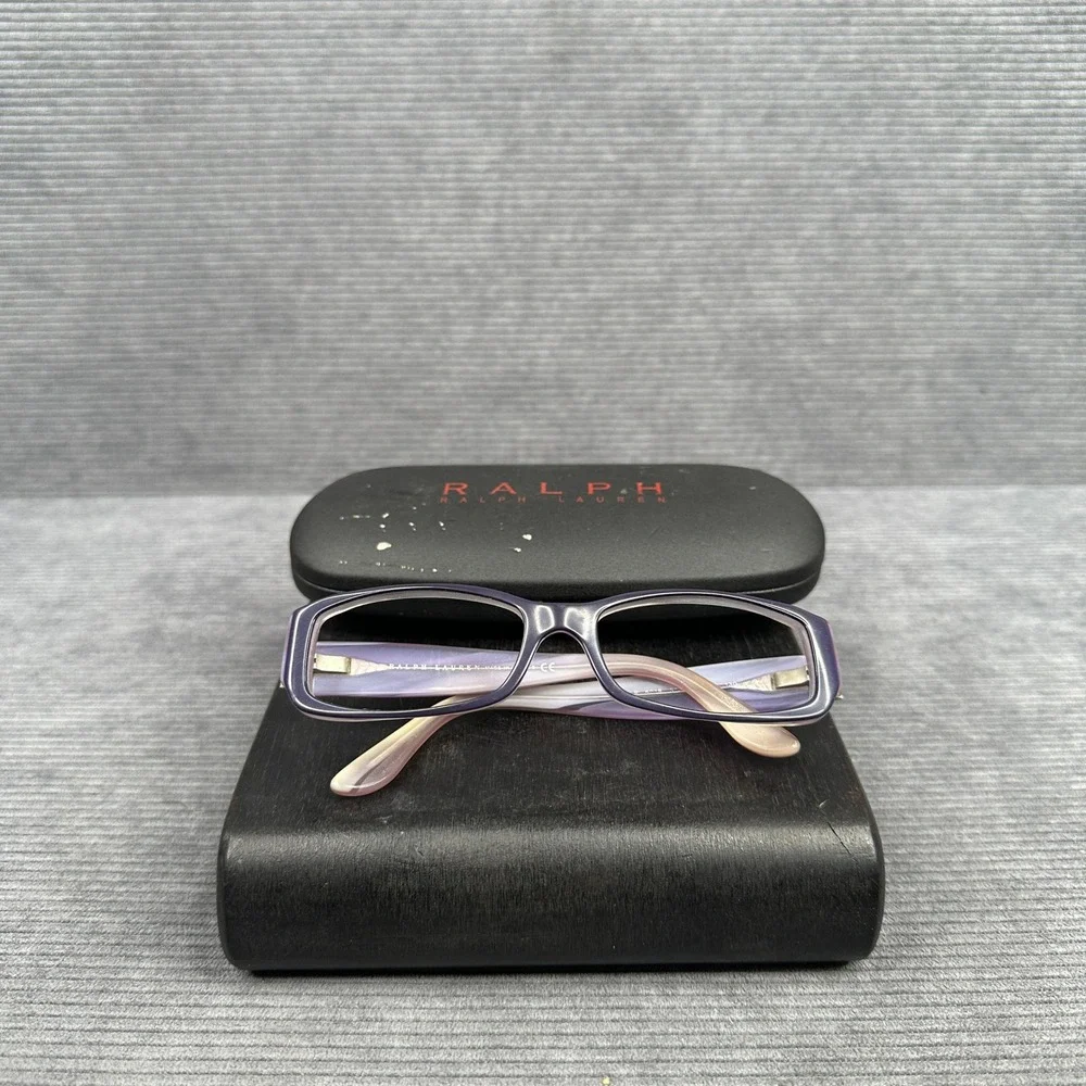 Ralph Lauren RL 6018 5133 Purple Marbled Rectangular Y2K Eyeglass Frames Italy